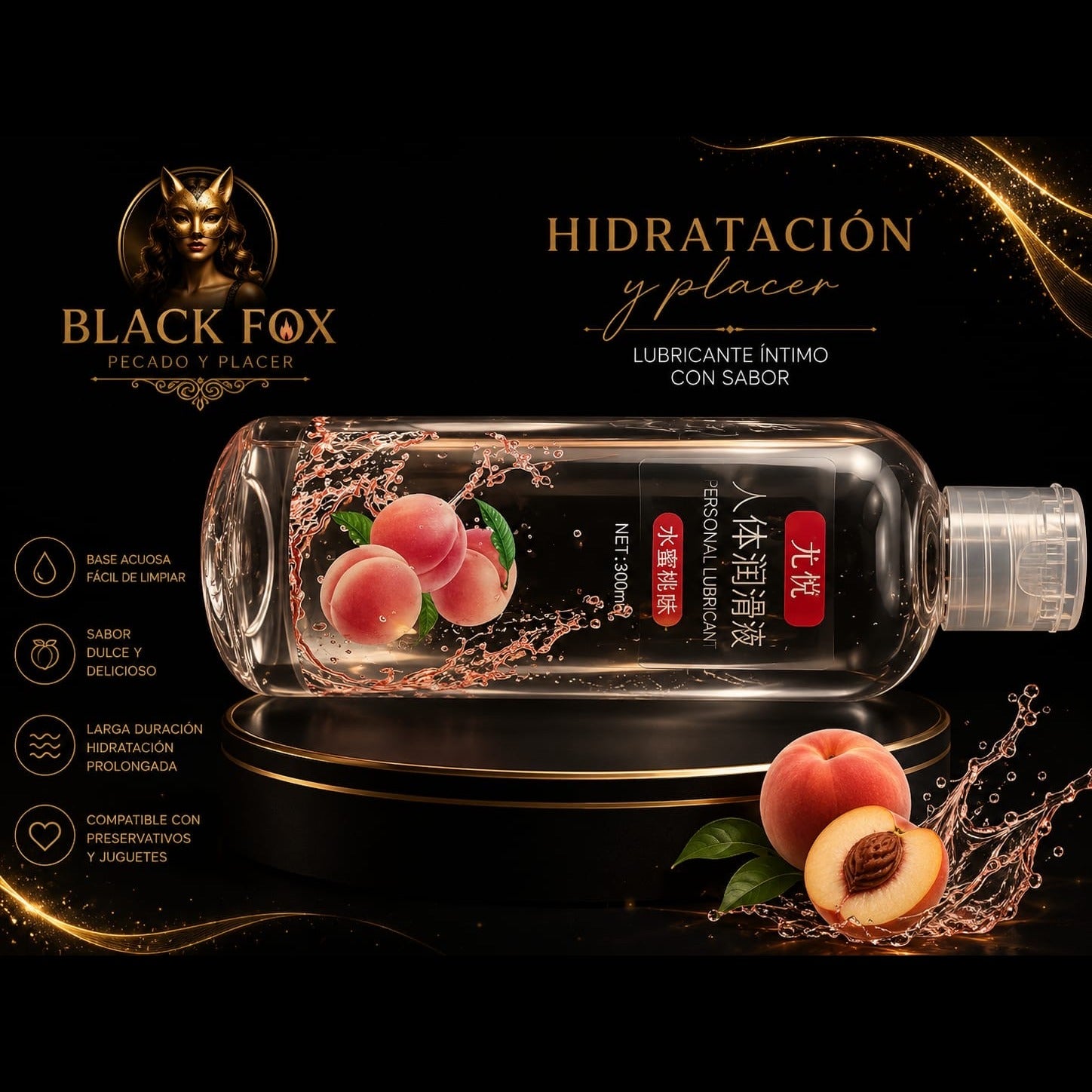 Lubricante Durazno 300ml