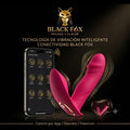 Vibrador wearable rosa premium con acabado dorado y control por app