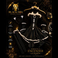 Disfraz de gatita satinado con orejas — Black Fox