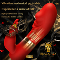 Vibrador rabbit peristáltico morado — Black Fox